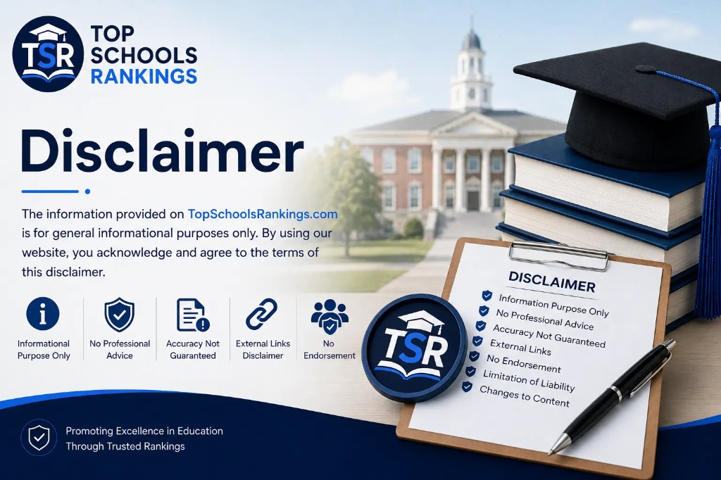 Disclaimer for Top Schools Rankings