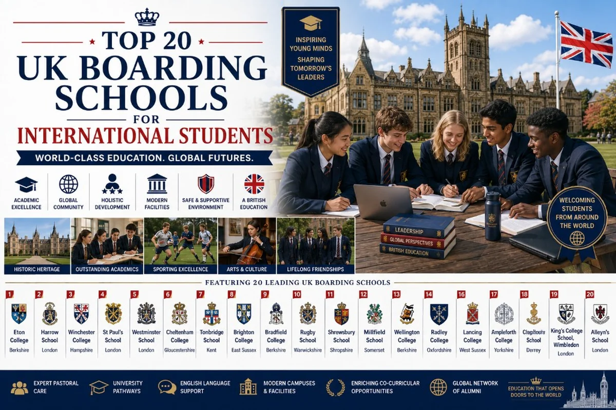 Top 20 UK Boarding Schools for International Students (2026 Guide)