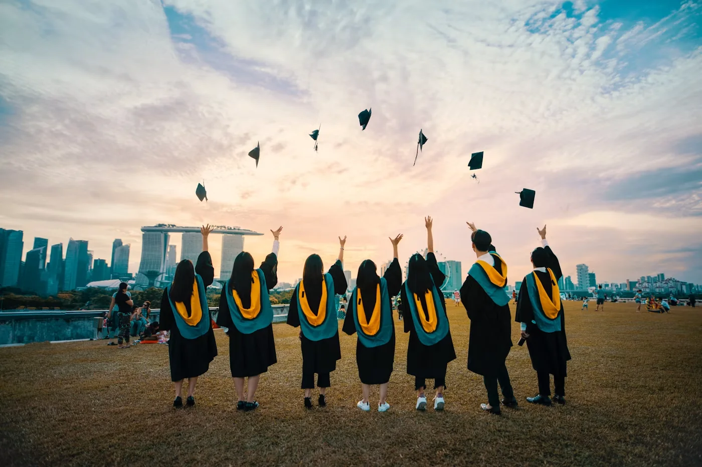 International students on an Australian school campus