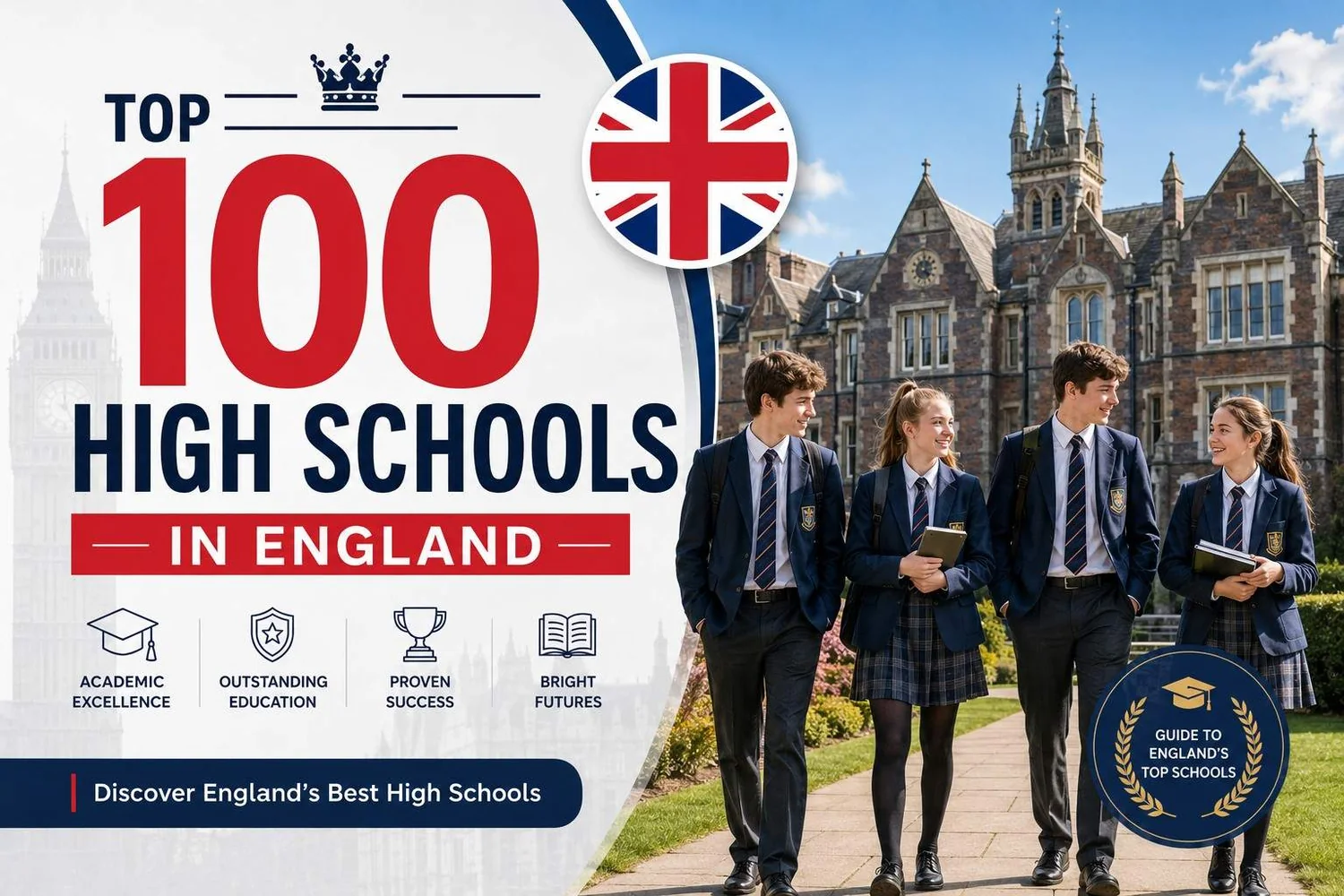 Top 100 High Schools in England: 2026 Rankings & Admissions Guide