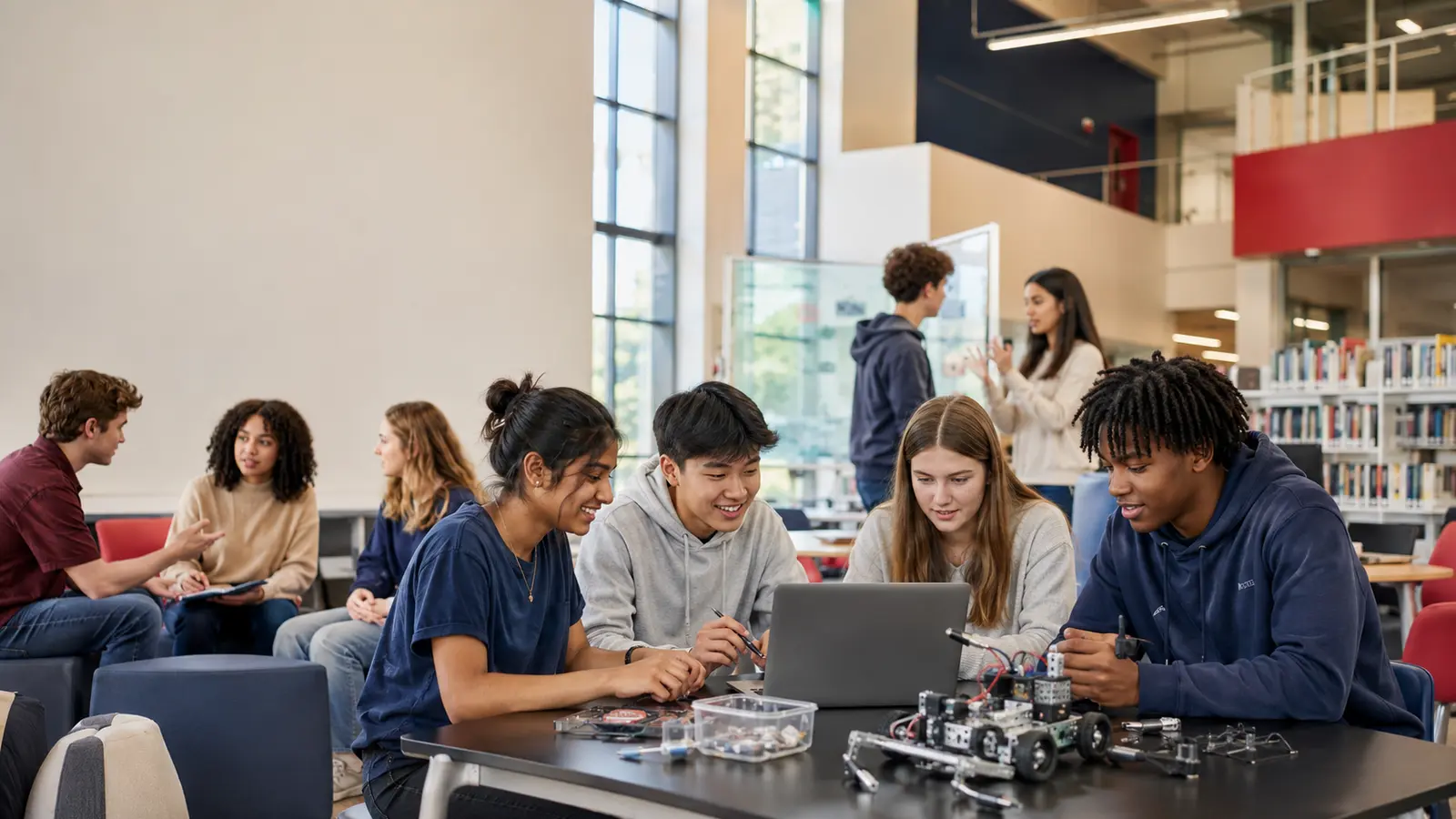Students at a leading school in the top 100 high schools in the USA comparison
