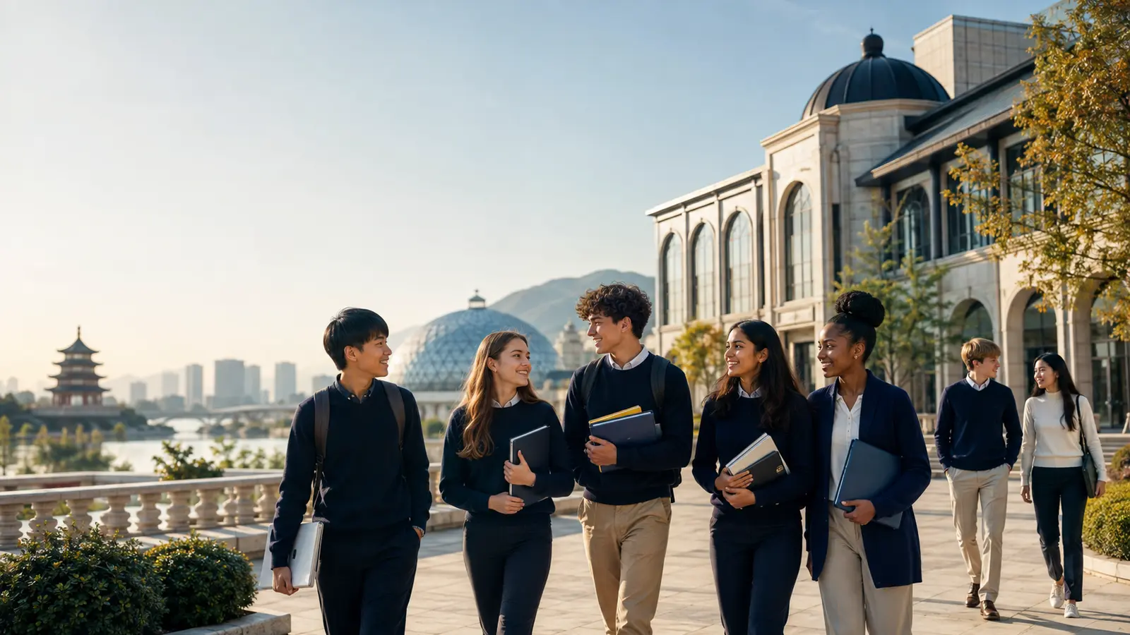 Students at a leading school in the top 100 international schools in the world comparison
