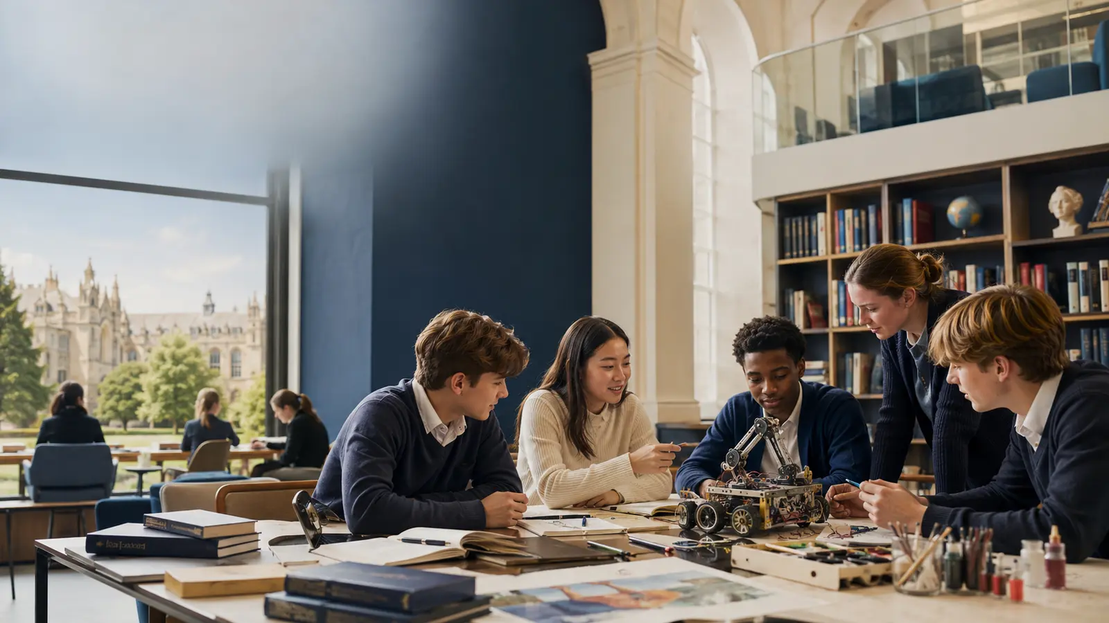 Students at a leading school in the top 100 private schools in the world comparison