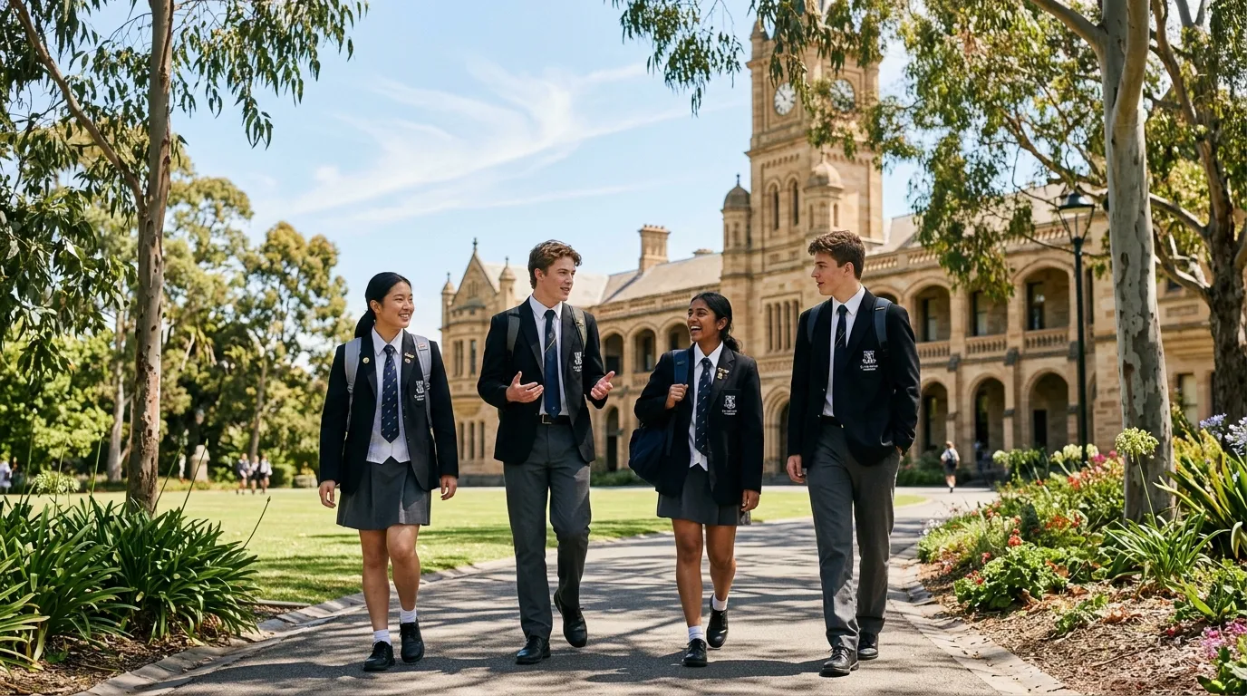 Students at a leading school in the top 100 schools in Australia comparison